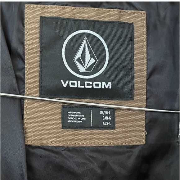 Volcom Coat/Jacket Size XL Dark Tan - Picture 4 of 10